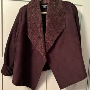 GUC faux suede/sweater jacket